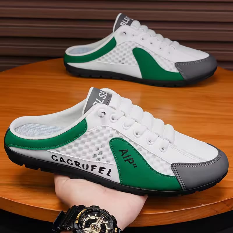 Men's Fashion Soft-soled Half Slippers Summer Men Trendy Bottom Casual Shoes Soft Sole Support Shoes Sneakers Zapatos De Hombre