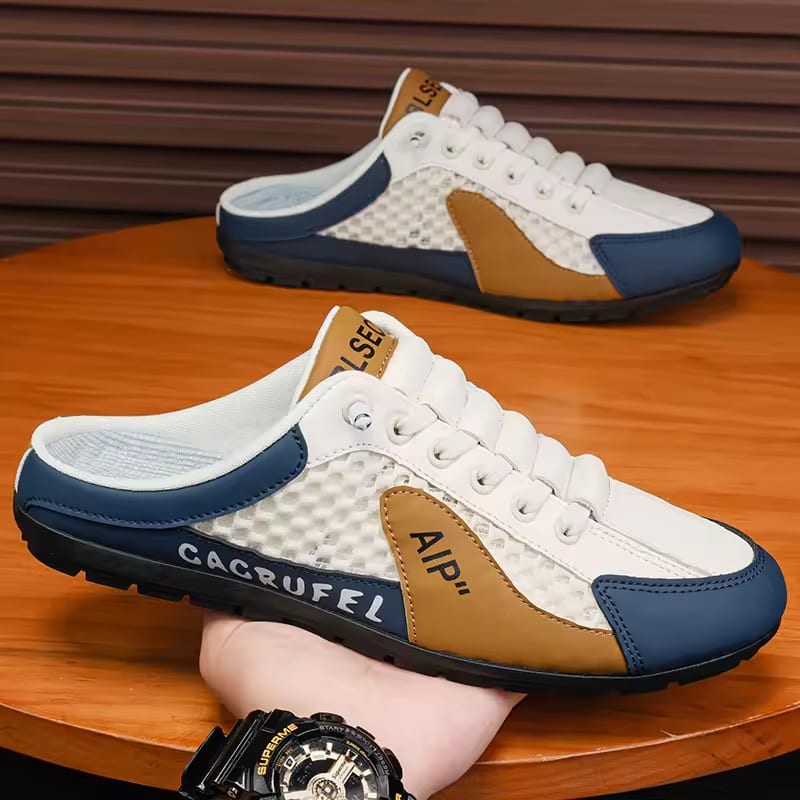 Men's Fashion Soft-soled Half Slippers Summer Men Trendy Bottom Casual Shoes Soft Sole Support Shoes Sneakers Zapatos De Hombre